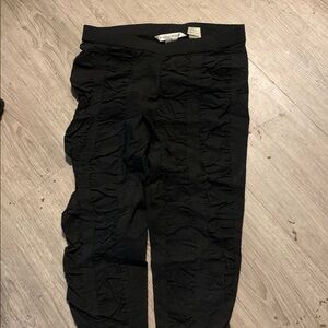 Black Ruched Pants